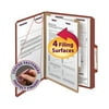 Smead SafeSHIELD® Classification Folder 1 Div Red 10/BX Letter (13775)