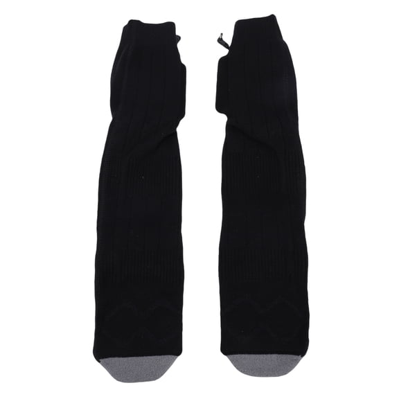 Electric Heated Socks Rechargeable Men Women 4000mAh Battery Powered Foot Leg Warmers Adjustable Temperature Insulated Thermal Winter Warming Socks for Skiing Camping Riding Black 10 inches / 25.4 cm