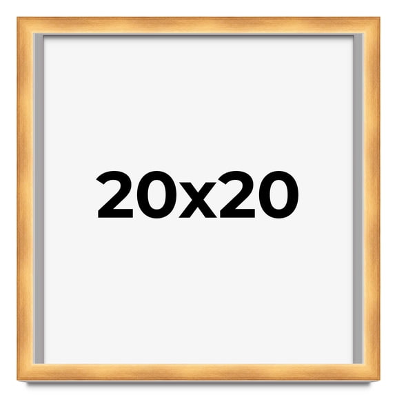 20x20 Shadow Box Bronze Cross-Brushed Display Frame | 1.625 Inches Deep Solid Wood | UV Resistant