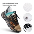 thumbnail image 4 of 2024 Seashell On The Beach Women Or Men Lace Up Flat Sneakers Female Mesh Walking Footwear, 4 of 8