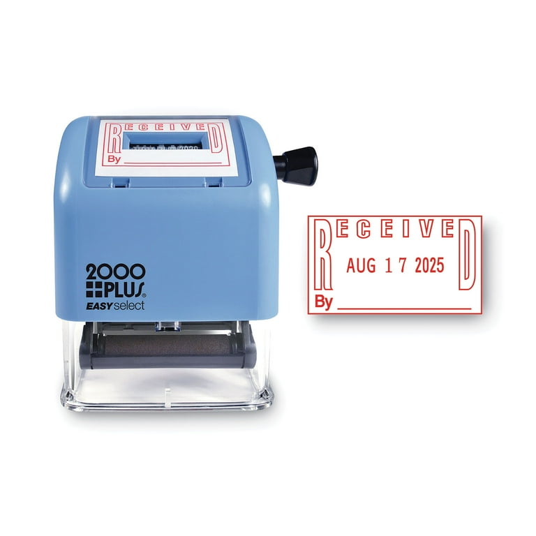 ES Dater, RECEIVED + Date, 1 x 1.81, Red ES Dater, RECEIVED + Date, 1 x 1.81, Red