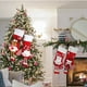 thumbnail image 4 of Media navideña grande de 45 cm de punto con diseño de Papá Noel, muñeco de nieve y reno, ideal para regalar en la chimenea, de lana suave y duradera | Decoración navideña acogedora multicolor para, 4 of 8