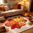 thumbnail image 6 of Fall Door Mat Non-Slip Backing Fall Decor 27.6x17.7 in, Maple Leaf Shaped | Low-Profile Mat, Indoor Outdoor Entryway Decor, Washable, Home Kitchen Porch Entrance Mat, Fall Door Mats, 6 of 6