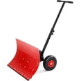 thumbnail image 2 of Royalbelle Black Red 29x16 Inch Snow Shovel with Wheels, Single Handle, 2 of 7