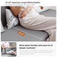 thumbnail image 5 of gaoyangjiaju 62.2" Pull-Out Sofa bed , Versatile Futon Couch with Sleeping Function and Storage Space, Sofa Bed for Small Rooms and Living Rooms, Dark Grey and White, 5 of 13