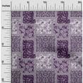 thumbnail image 2 of oneOone Viscose Chiffon Purple Fabric Asian Paisley Sewing Material Print Fabric By The Yard 42 Inch Wide, 2 of 4