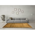 thumbnail image 3 of Ahgly Company Indoor Square Abstract Orange Modern Area Rugs, 4' Square, 3 of 4