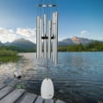 thumbnail image 3 of Woodstock Wind Chimes Signature Collection, Bells of Paradise, 32'' Silver Wind Chime BPMS, 3 of 8