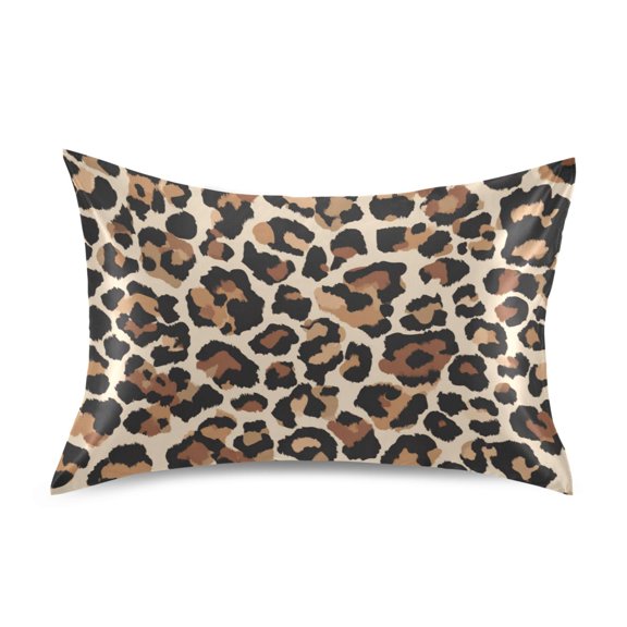 Silky Satin Standard Pillowcases For Hair And Skin Leopard Print