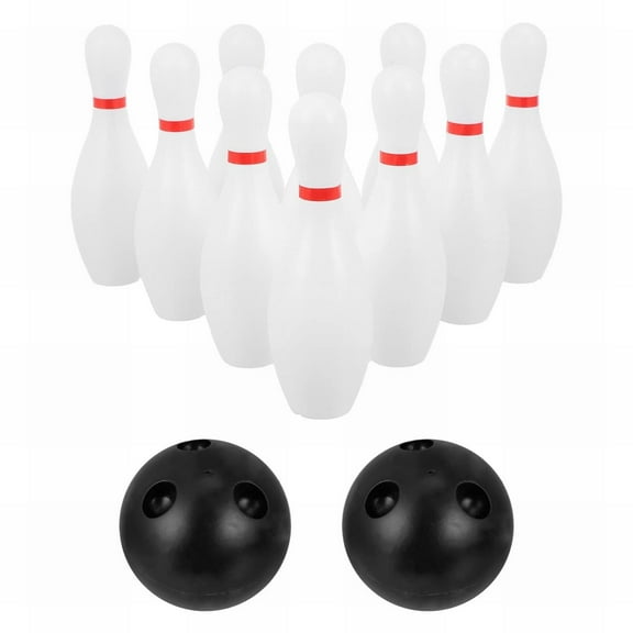 HJQEQVD Kids Toy Bowling Set Includes 10 Plastic Pins With 2 Balls Toddler Indoor Outdoor Games Educational Toy Sports Products Birthday Gifts for Boys Girls Clearance Toys