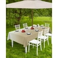 thumbnail image 3 of Outdoor Tablecloth with Umbrella Hole and Zipper Yellow Ombre Rectangle Tablecloths 60x84 Outside Table Cloths Gradient Gradual Color Patio Table Cover for Outdoor Tables Picnic Garden Party, 3 of 6