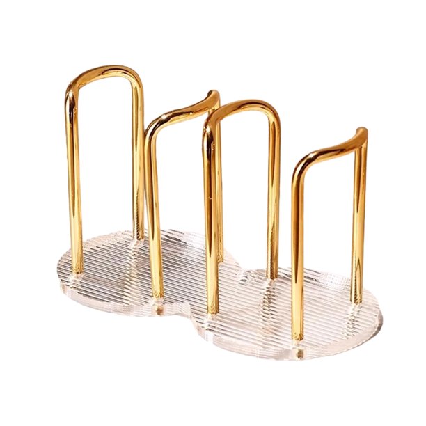 Advancent Organizador de portavasos ABS, versátil y duradero para vasos de papel, estante dispensador de vasos fácil de limpiar Almacenamiento y organización del hogar dorado doble
