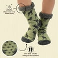 thumbnail image 4 of LazyOne Plush Nonskid Socks, Fuzzy Socks with Cute Designs for Women, Sherpa Fleece-Lined Socks (Mountain Made), 4 of 5
