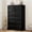 Black wood grain, variant on Only the tableModern Tall Dresser Chest of Drawers for Bedroom - Large Storage Freestanding Wooden Vertical Drawer Cabinet for Closet, Living Room, Entryway - 7 Drawers, Walnut