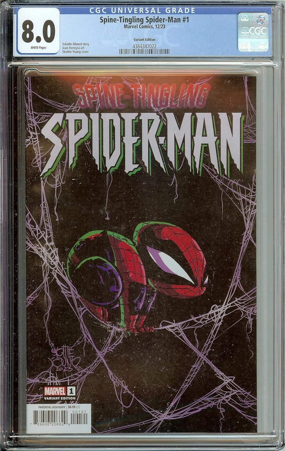 Spine-Tingling Spider-Man #1 CGC 8.0 Skottie Young + BONUS COMICS SALE!!!