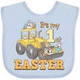 thumbnail image 3 of Inktastic It's My 1st Easter Construction Bunnies Boys or Girls Baby Bib, 3 of 4