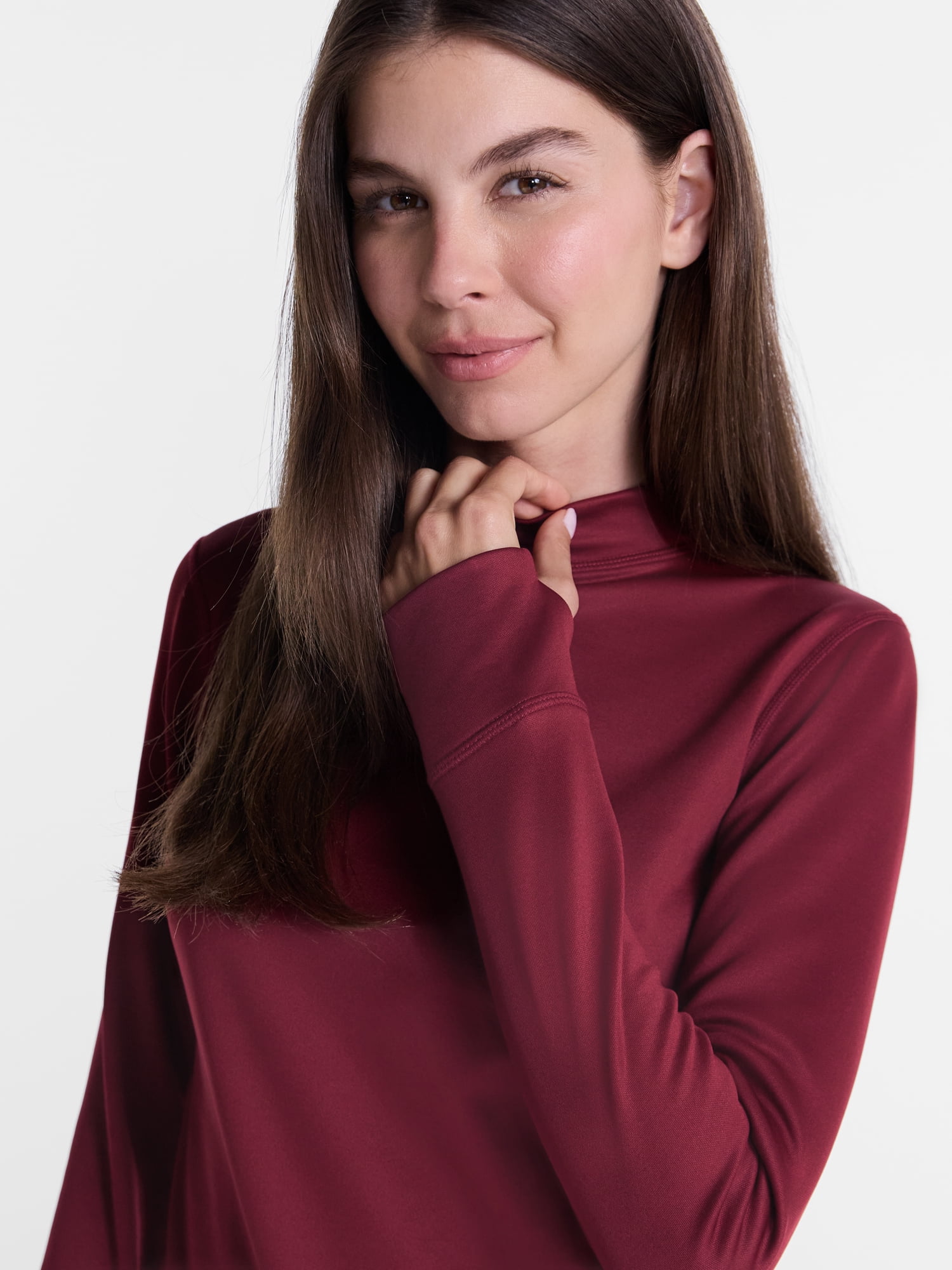 ClimateRight by Cuddl Duds Women's Warmer Thermal Guard Mock Neck Base Layer Thermal Top, Sizes XS-4X