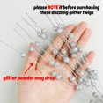 thumbnail image 4 of Artificial Berries Stems Ornaments,17 Inch Sparkling Christmas Tree Picks, Glittery Berry Stems,Plant Picks and Branches for Xmas Wreath Ornaments Holiday Home DIY Decor,Silver,10 Pack, 4 of 8