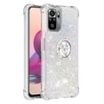 thumbnail image 2 of Funda para Xiaomi Redmi Note 10S 4G/Note 10 4G con Brillo Líquido Flotante, Purpurina, Parachoques y Anillo Giratorio Soporte, 2 of 5