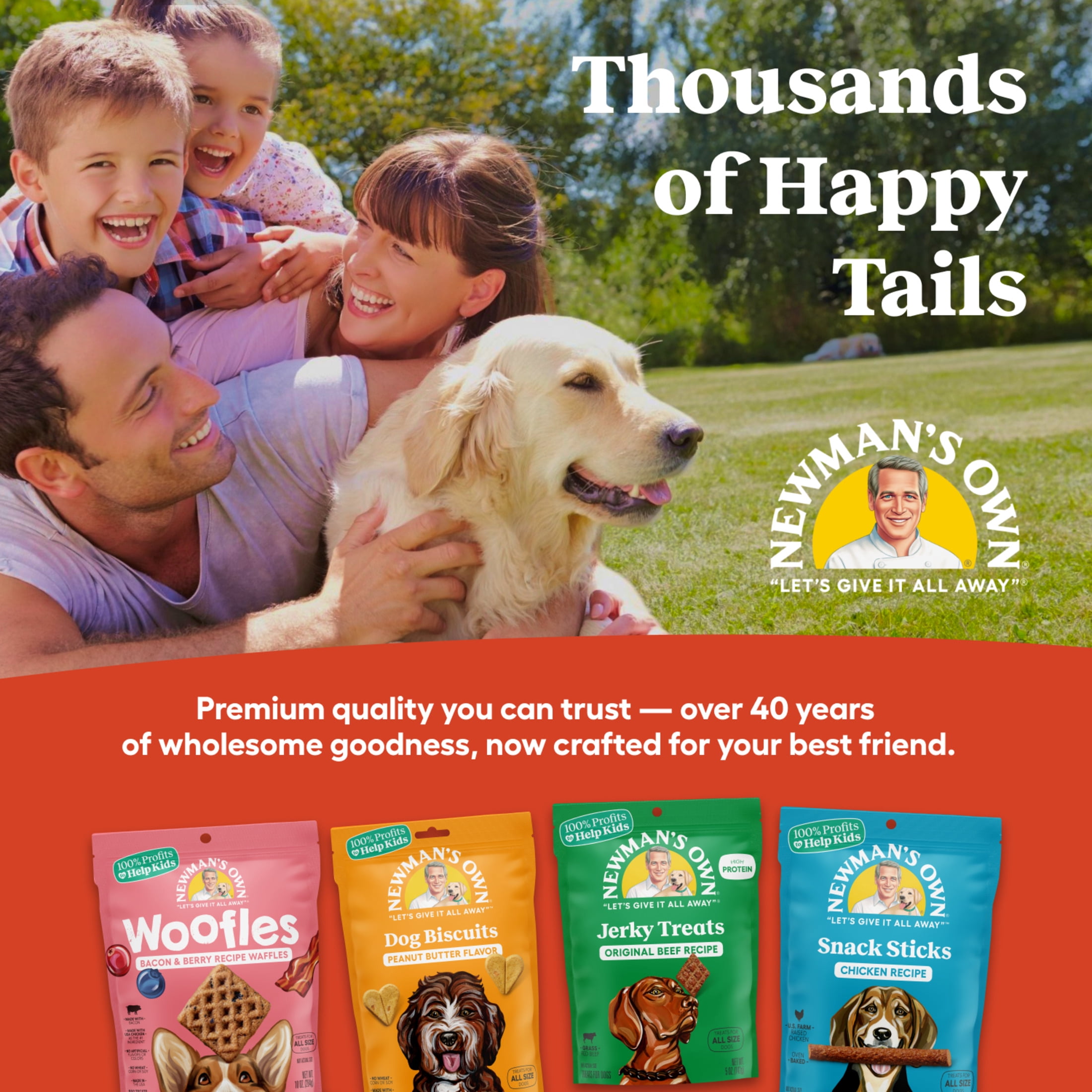 (2 pack) Newman's Own Peanut Butter Dog Biscuits - Oven Baked Crunchy Dog Treats, 10 oz Bag