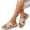 Beige, variant on LOVZFMLL Chunky Wedge Sandals for Women Summer Casual Open Toe Beach Slippers Comfort Walking Soft Slides Outdoor Slip On Black 9.5