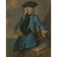 thumbnail image 2 of Cornelis Troost 12x14 Black Ornate Wood Framed Double Matted Museum Art Print Titled: Gerrit Sichterman (1688-1730). Quartermaster-General of the Cavalry, Colonel of the Oranje-Groningen Inf, 2 of 5