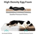 thumbnail image 3 of Orthopedic Dog Beds, Extra Large Dog Beds, Waterproof Removable Washable Cover, Thick Memory Foam Pet Mattress with Egg Crate Foam, Supports Up to 80 lbs, Brown, 41"x27"x3.5", 3 of 10