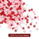 thumbnail image 3 of Uxcell 1000 Pcs Perlas de Pony Rojas/Blancas/Rosas 6x9mm Acrílicas a Granel para Collar, Llave, Joyería, Aretes, Trenzado de Cabello, 3 of 6