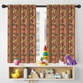 thumbnail image 5 of Blackout Kids Curtains,Boho Colorful Geometric Ethnic Pattern Childrens Insulated Curtains Set Of 2,Bedroom Essentials,Toddler Room Decor 42x54in(106x137cm), 5 of 5