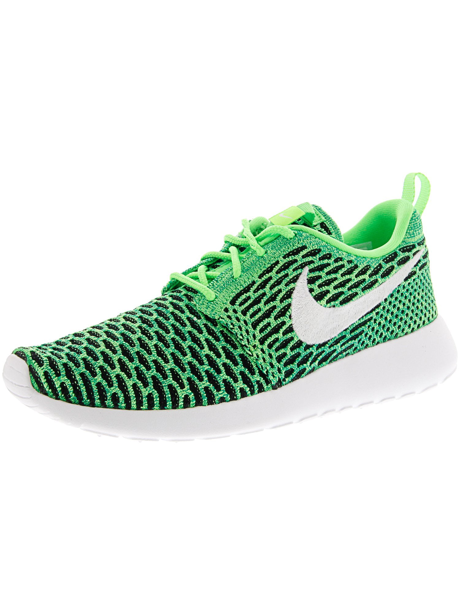 Nike Women's Roshe One Flyknit Voltage Green Lcd Running Shoe - - Walmart.com