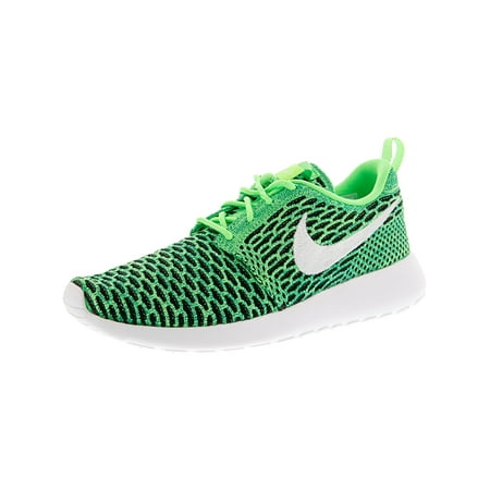 Nike Women s Roshe One Flyknit Voltage Green White Lcd Ankle