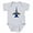 Heather Gray, variant on CafePress - U.S. Navy Blue Angels Jet - Cute Infant Bodysuit Baby Romper - Size Newborn - 24 Months