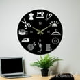 thumbnail image 4 of Handmadetneonsign Sewing Wall Clock Unique, Year Date Round Wall Clock, Text Oversize Wall Clock 59616, 4 of 5