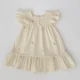 thumbnail image 1 of Vestido volador de encaje de estilo coreano para niña, vestidos de princesa florales bordados, mono encantador para bebé, trajes para hermana, 1 of 6