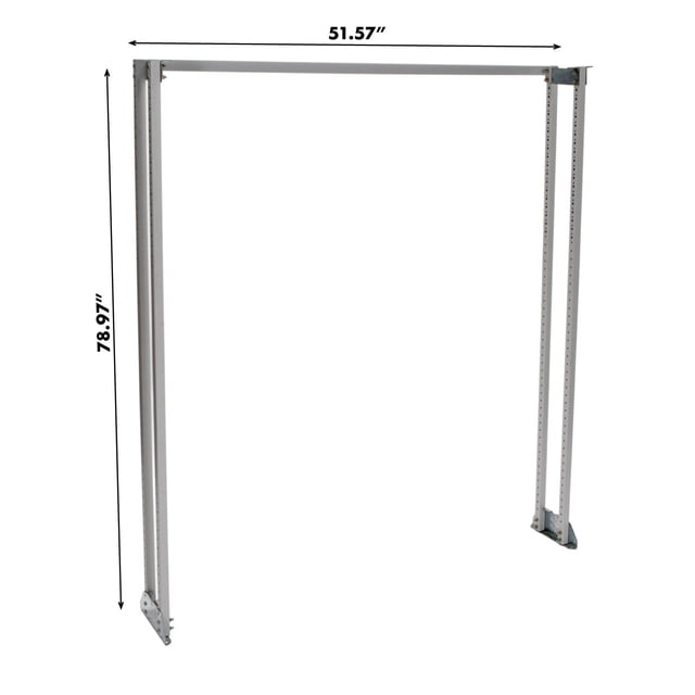 Rolacase Système de Rangement pour Van Étagère Supporte RSSFR/HD/120/2006 Série 12; Hauteur 79 Pouces x Largeur 52 Pouces; avec Cadre de Démarrage Robuste à Double Poteau