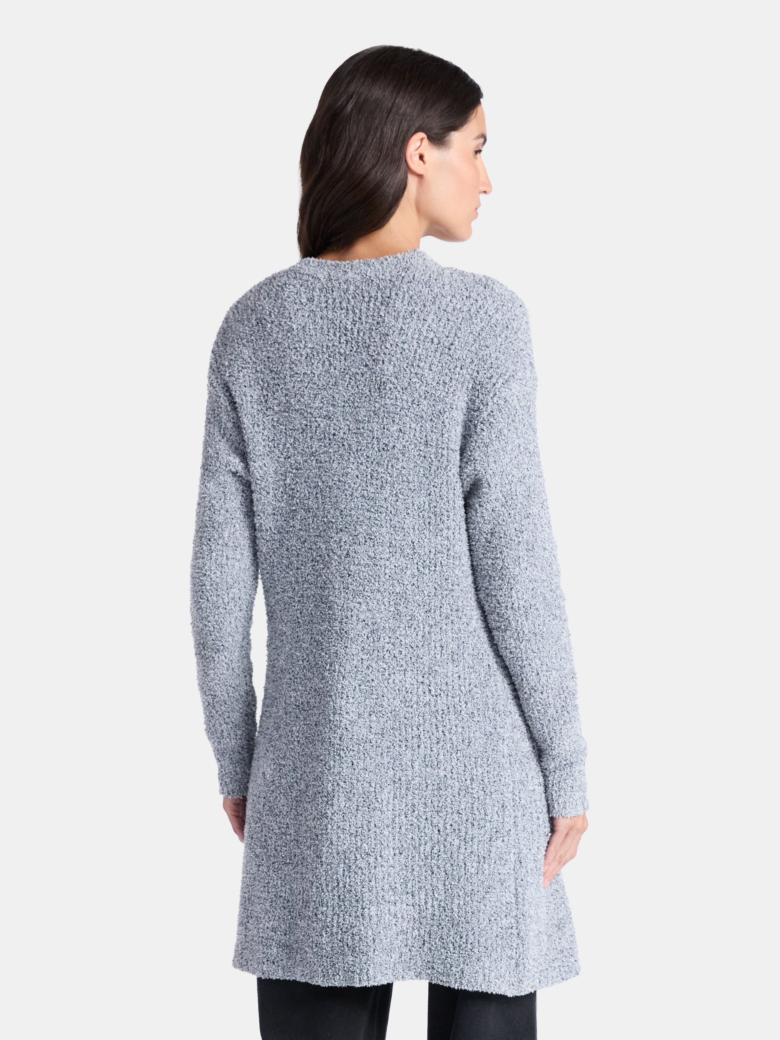 Time and Tru Women’s and Women’s Plus Super Soft Longline Cardigan Sweater, Lightweight, Size XS-4X