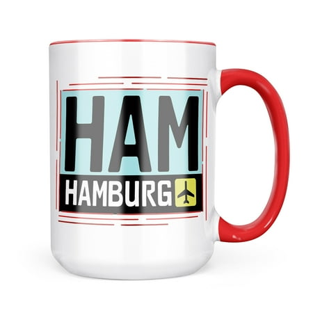 

Neonblond Airport code HAM / Hamburg country: Germany Mug gift for Coffee Tea lovers