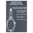 thumbnail image 5 of Equate Men's Comfort Grip Toenail Nipper with Safety Lock for Nail Care of Thicker & Harder Nails, 5 of 8