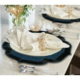 thumbnail image 2 of Decozen Teal and Black Beaded Placemats for Dining Table - Set of 4-14 Inches for Kitchen Decor Scratch Heat Resistant Charger Durable Tablemats, 2 of 7