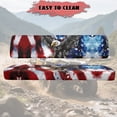 thumbnail image 4 of HUIACONG Eagle Flag UTV Seat Covers Waterproof Easy to Install Universal UTV Seat Covers Non-Slip Soft for Kawasaki Mule 3000 3010 3020, 4 of 7