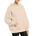 thumbnail image 6 of Aloohaidyvio Hoodies for Women,Womens Fashion Button Hoodies Pocket Long Sleeve Blouse Casual Tops Sweatershirt, 6 of 6