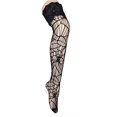 thumbnail image 1 of Calcetines de malla para mujer VISgogo, medias sexys de malla de encaje transparente, pantimedias huecas, negro VISgogo  moda, 1 of 2
