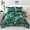Green, variant on RYNGHIPY 3Pcs Emerald Green Comforter Set Cal King Size Green Bedding Set with Marble Leaf Pattern for Women Men (Green, Cal King)