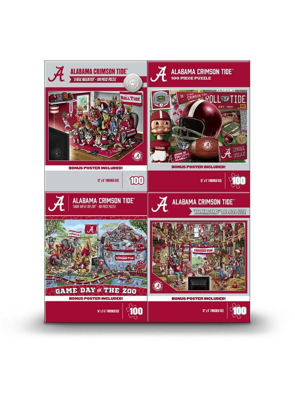 Alabma Crimson Tide 4 in 1 Puzzle Pack
