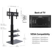 FITUEYES Universal Floor Swivel TV Base TV Stand with Mount for 32-65 Inch Samsung TCL Apple Vizio TVs