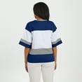 thumbnail image 5 of Women's WEAR by Erin Andrews Blue/White Tampa Bay Lightning Jersey Style Tee, 5 of 5