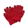 thumbnail image 2 of NAISIBABY Boys Girls Gloves, Multi-Color Full Finger Stretch Thicken Warm Winter Knit Gloves Red, 2 of 3