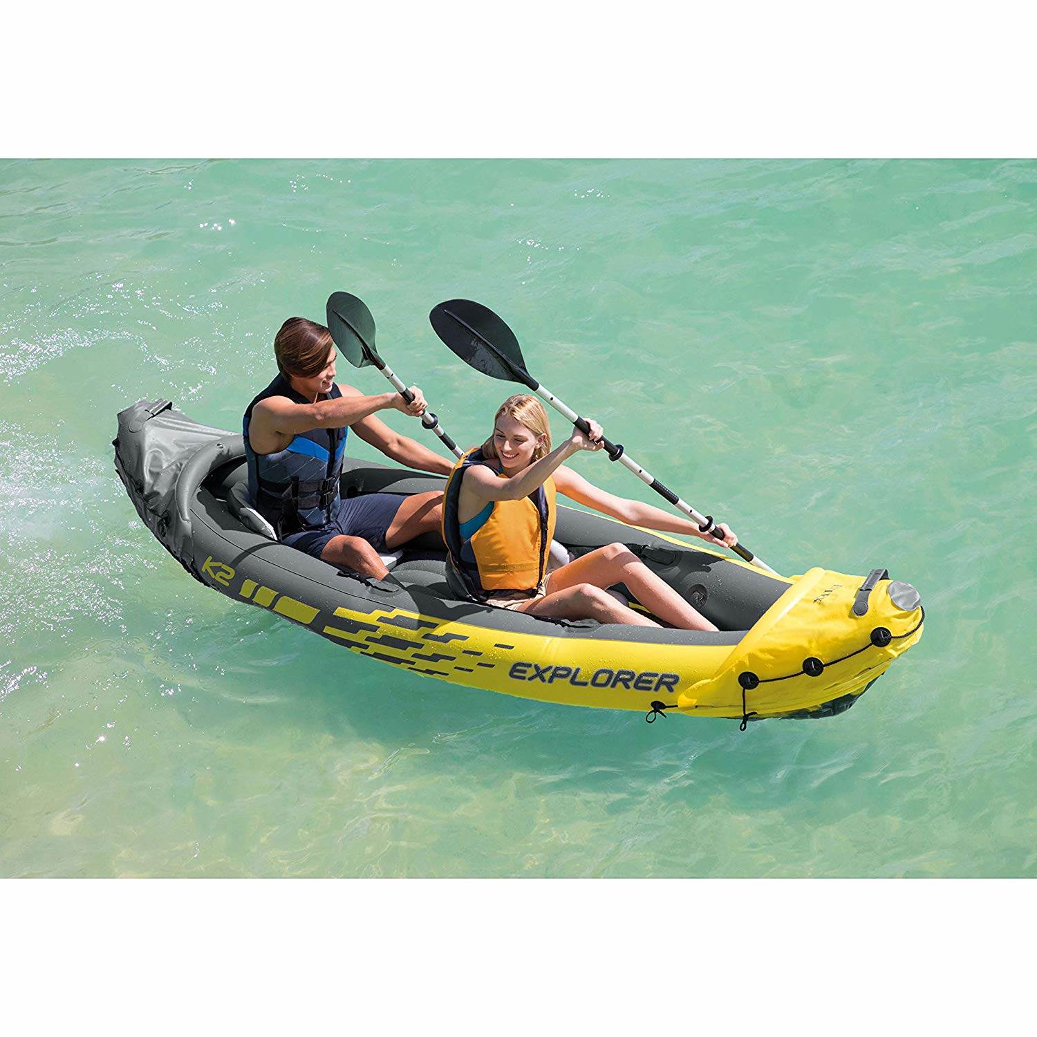 Intex Explorer K2 2-Person Inflatable Kayak Set photo 4