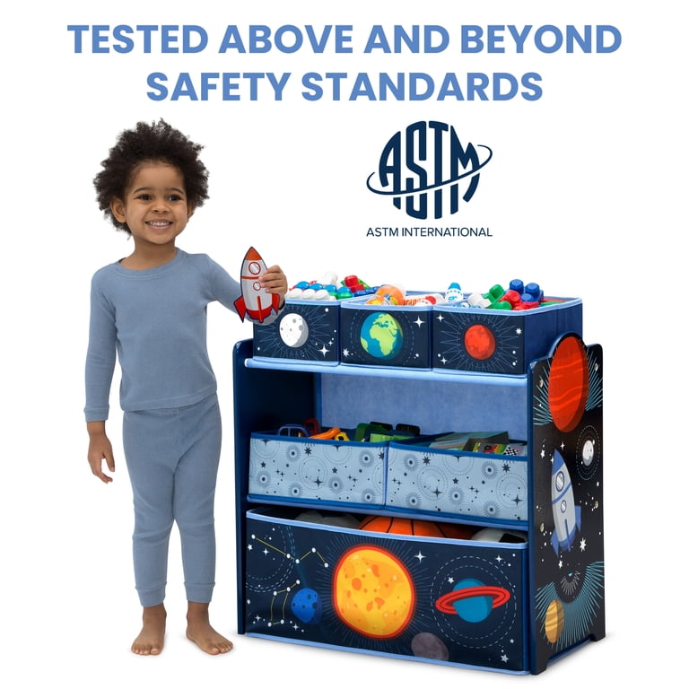 Delta Children Space Adventures 6 Bin Design and Store Toy