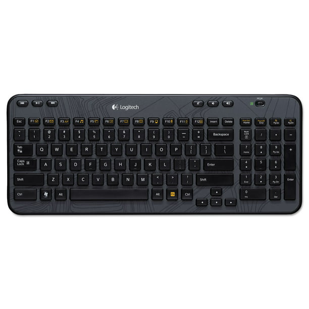 K360 Wireless Keyboard, Glossy Black - Walmart.com